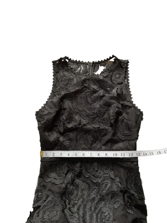 Reiss Adia Fit And Flare Lace Black Dress, size US 4 - Picture 12 of 14